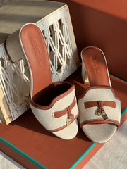 Loro Piana Brown Summer Charms Sandals