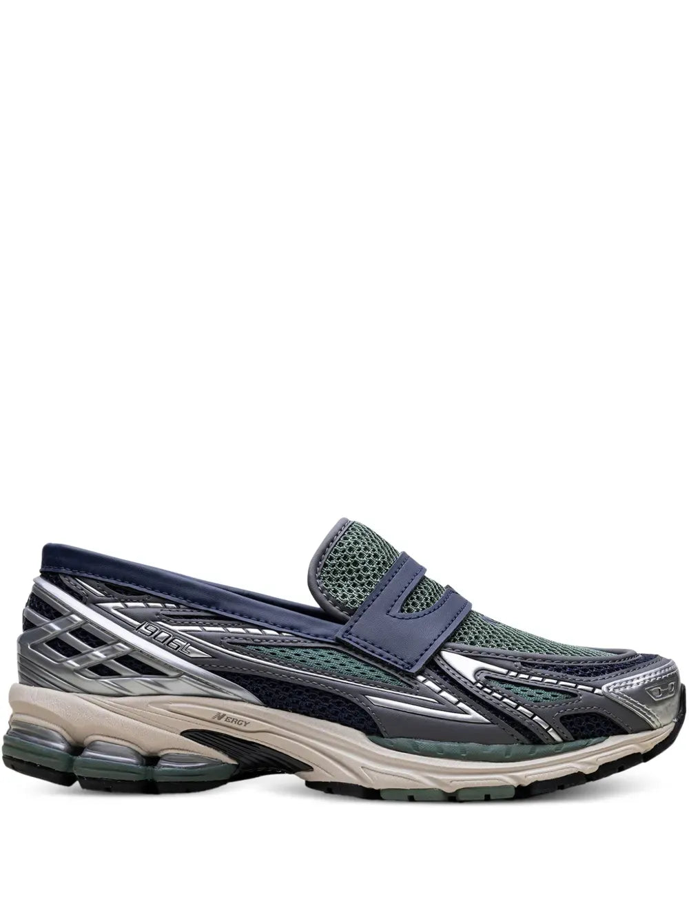 New Balance 1906L "Silver Metallic/Navy/Dark Juniper" loafers